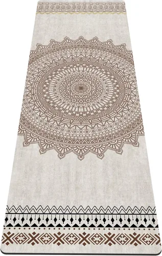 nuveti Alfombrilla de yoga con estampado extra grueso de elastómero termoplástico antideslizante con bolsa de transporte, 72 x 24 pulgadas, extra YHY