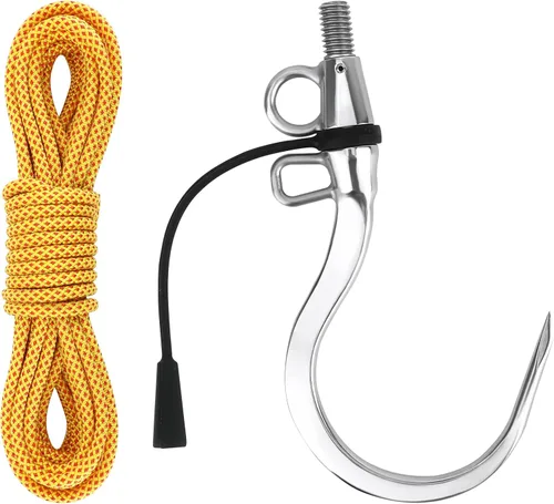 SANLIKE Big Fishing Hook Tuna Hook 1/2 inch Thread 304 Stainless Steel Giant Saltwater Heavy Duty Fish Hook for Saltwater Sardines Swordfish