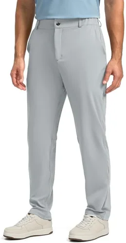 Soothfeel Pantalones de golf para hombre con 5 bolsillos, ajustados, elásticos, casuales, de viaje, pantalones de trabajo para hombre
