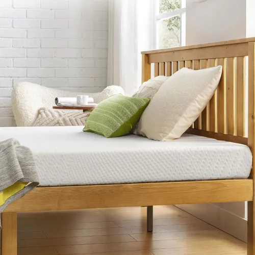 Miniatura 4 de Best Price Colchón de Espuma Viscoelástica de Té Verde para Niños y Adultos, Firmeza Media, Tamaño Completo de 5 Pulgadas, Bed-in-A-Box