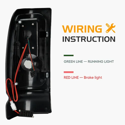 Miniatura 5 de Conjunto de luz trasera LED + tercera luz de freno para Dodge Ram 1500 1994-2001, para Dodge Ram 2500 3500 1994-2002, luces traseras y luz de freno