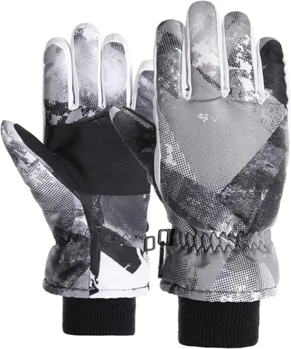 UTTPLL Guantes de nieve impermeables para niños, guantes de esquí deportivos, guantes de invierno cálidos para niños, guantes de snowboard al aire