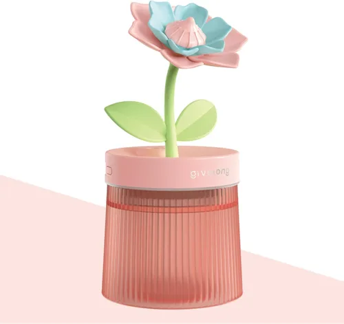 Mini Humidificador Lindo 320mL con Niebla Fría con 2 Modos de Niebla, para Hogar/Guardería/Oficina, Mini Humidificador de Aire Portátil, Mini