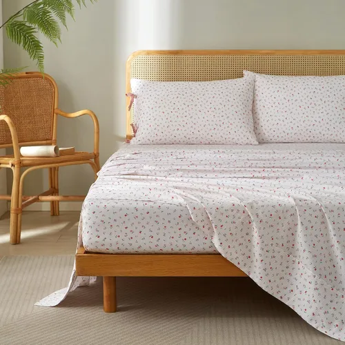 Miniatura 27 de LifeTB Tan Gingham - Juego de sábanas tamaño matrimonial, transpirables, suaves, color beige, gris topo, sábanas a cuadros 100% algodón lavado