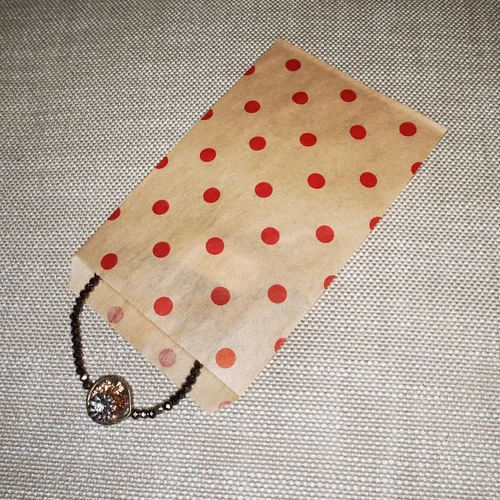 Miniatura 7 de CuteBox Bolsas de regalo de papel plano con lunares rojos (4 x 6 pulgadas) para mercancía, manualidades, recuerdos de fiesta, venta al por menor