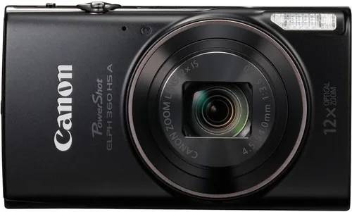 Miniatura 6 de Canon PowerShot - Cámara digital ELPH 360 HS A (negro) Sensor CMOS de 20.2 MP, zoom óptico de 12x y Wi-Fi integrado Apuntar y disparar compacto