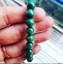 Miniatura 3 de DHYANARSH Pulsera de malaquita AAA natural original, joyería de malaquita auténtica, piedras curativas y cristales, joyería de yoga, Gema, Ágata