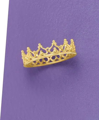Miniatura 5 de Ross-Simons Anillo de corona real de oro amarillo de 14 quilates Talla 9 Oro no conocido