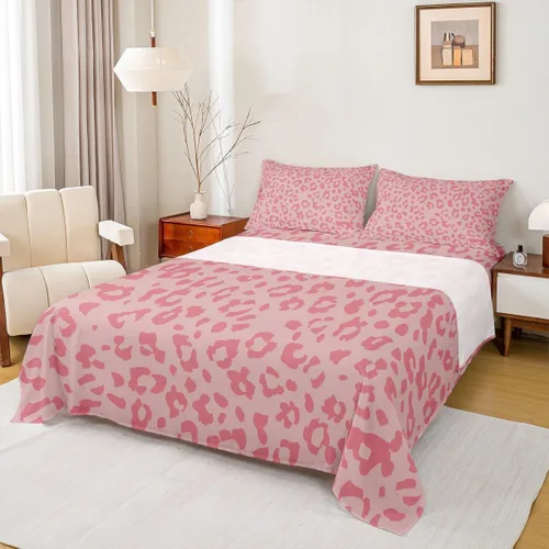 Miniatura 17 de Juego de sábanas abstractas de piel de guepardo, tamaño individual, decoración de lujo para habitación de niños, niñas y mujeres, juego de ropa