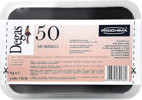 PROCHIMA, Degas 50 (dureza media), masa profesional a base de cera, ideal para hacer modelos y esculturas, no se deforma, no se agrieta ni encoge,