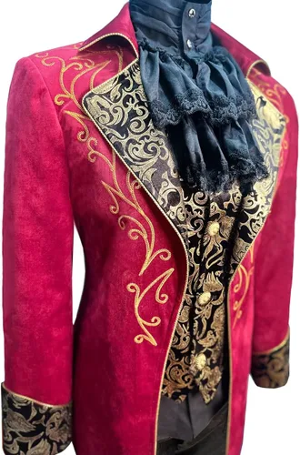 Miniatura 4 de Chaqueta steampunk vintage para hombre, estilo gótico, victoriano, uniforme