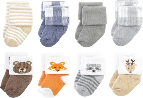 Miniatura 5 de Hudson Baby - Calcetines de algodón para bebés recién nacidos y Terry para niñas bebés