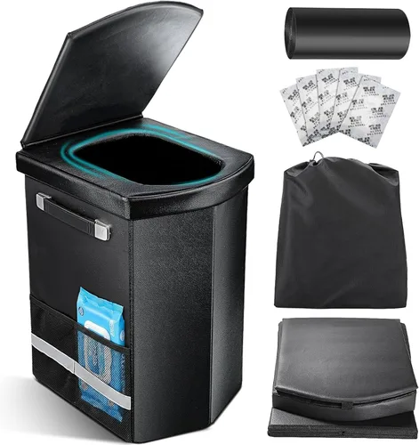 Miniatura 8 de 2025 Inodoro Portátil XL Mejorado para Adultos, Inodoro Alto de Camping con Tapa y Cómoda Bolsa de Transporte, Orinal Portátil para Acampar