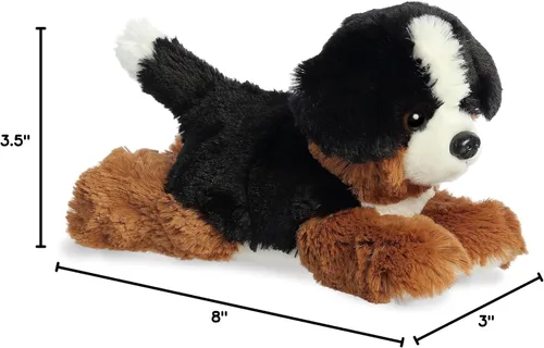 Miniatura 5 de Aurora® Adorable Mini Flopsie™ Bernie Mountain Dog™ Animal de peluche - Compañeros Mini Listos para Aventuras Juguetonas - para Niños de Todas