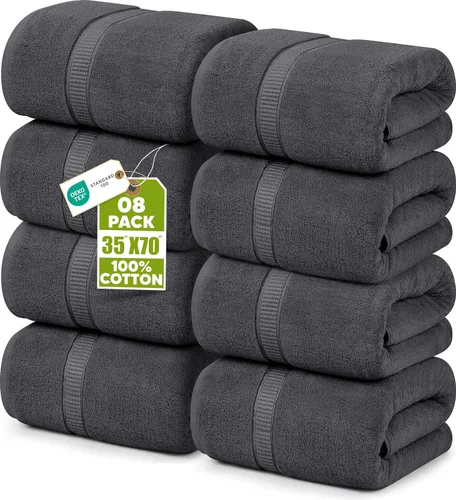 Miniatura 22 de Utopia Towels - Toalla de baño gigante, 2 unidades, 17.69 oz/yd2 (600 gsm), 100% algodón hilado en anillo, altamente absorbentes y de secado rápido