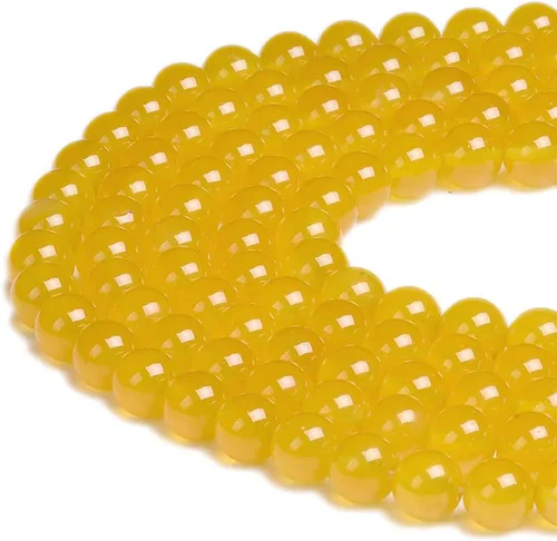 Miniatura 14 de Cuentas sueltas de jade azul teñido natural de 6 mm, cuentas redondas lisas, aproximadamente 15.5 pulgadas, para hacer pulseras y collares de Jade