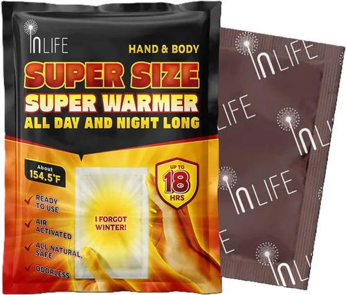 Miniatura 3 de InLife Súper calentador de tamaño para manos y cuerpo Todo natural y seguro, calor rápido instantáneo, fácil y cómodo Tamaño más grande y más