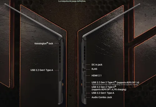 Miniatura 8 de ASUS TUF Gaming A16 Laptop de 16 pulgadas WUXGA IPS 144Hz AMD 6 núcleos Ryzen 7 7445HS 16GB RAM 1TB SSD GeForce RTX 4050 (hasta 194 AI Tops) RGB