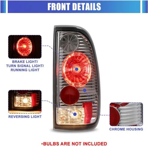 Miniatura 3 de Nixon Offroad Conjunto de luces traseras para Ford F150/F250 1997-2003, 1997-2003 Ford F-350, lámparas traseras para 1999-2007 F250-F350, lado