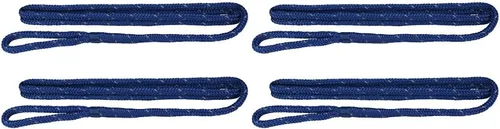 Miniatura 14 de Extreme Max 3006.2168 BoatTector Premium Línea de Guardabarros de Nailon de Doble Trenza Paquete de Valor de 2 - 3/8" x 6', Negro
