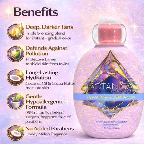 Miniatura 7 de Protección contra la contaminación Dark DHA Triple Bronzer Hipoalergénico 8.5oz