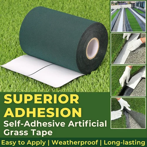Miniatura 6 de Cinta autoadhesiva de césped artificial de 6 x 49 pies para interior y exterior, alfombra de césped falsa Astro, cinta adhesiva resistente a