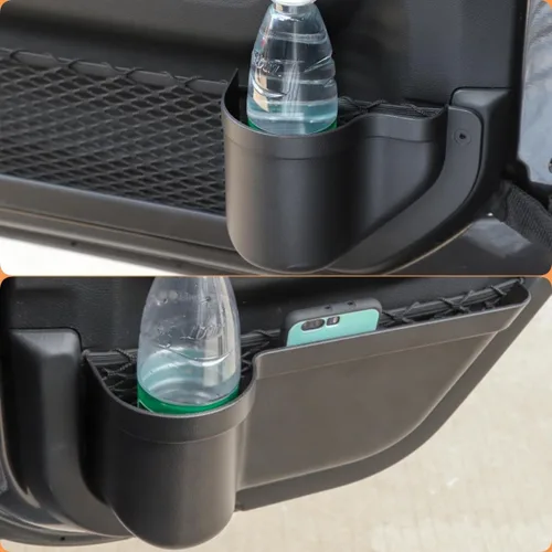 Miniatura 8 de YOCTM Bandeja organizadora de puerta trasera delantera para Jeep Wrangler JL 4XE JLU Rubicon Sport Sahara Gladiator JT 2018 2019 2020 2021 2022 2023