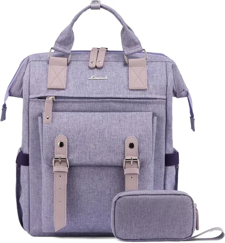 Miniatura 49 de LOVEVOOK - Mochila para laptop, para viaje de trabajo, bolso de enfermera, profesor, médico, viajero, para computadora de negocios, mochila