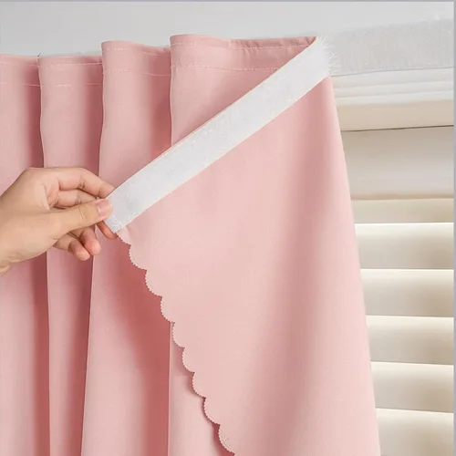 Miniatura 9 de Cortinas autoadhesivas, sin taladrar, sin varilla, cortinas opacas fáciles de instalar para persianas de ventana, dormitorio