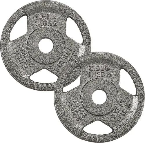Placa de pesas estándar de hierro fundido de 1 pulgada para entrenamiento de fuerza y levantamiento de pesas, varios pesos disponibles