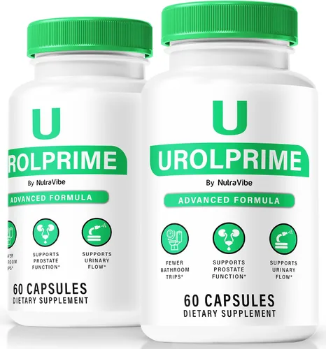 Paquete de 2 pastillas UrolPrime, cápsulas oficiales de Urol Prime para apoyar la próstata saludable, el nivel de energía y el bienestar general,