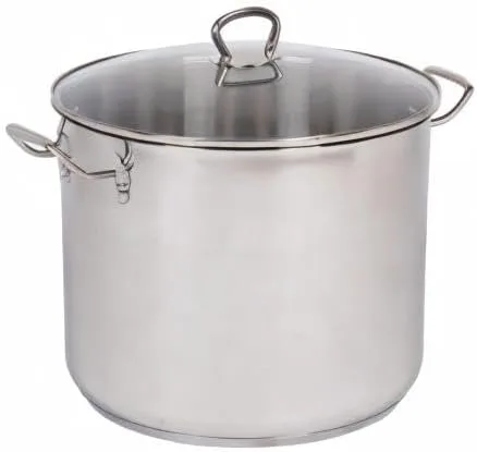 Miniatura 10 de Camerons Olla de 24 cuartos de galón con tapa, olla de acero inoxidable de tres capas de grado profesional 1810 Olla de grado comercial