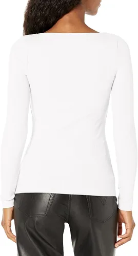 Miniatura 2 de GUESS Camiseta de manga larga Karlee Jewel Button Henley para mujer