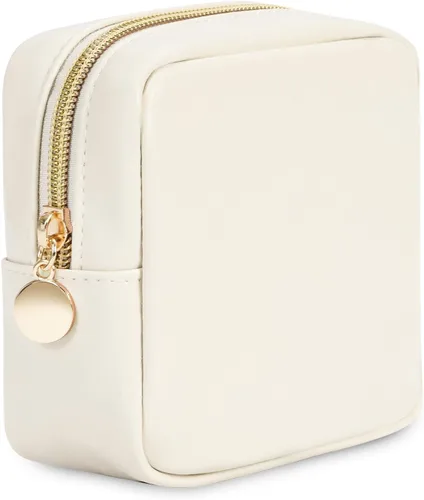 Miniatura 7 de Wandering Nature Pequeña bolsa de maquillaje para bolso, bolsa de cosméticos con cremallera para mujer, bolsa de viaje de cuero vegano ecológico