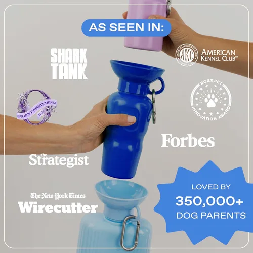 Miniatura 5 de Springer by Springland Botella de agua para perro, dispensador de botellas de agua portátil de viaje para perros, regalo para perros visto