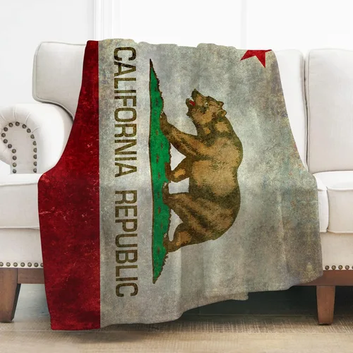 Miniatura 13 de Levens Manta de franela con silueta de soldado de la bandera estadounidense Grunge de 50 x 60 pulgadas, ultra suave, ligera, acogedora manta