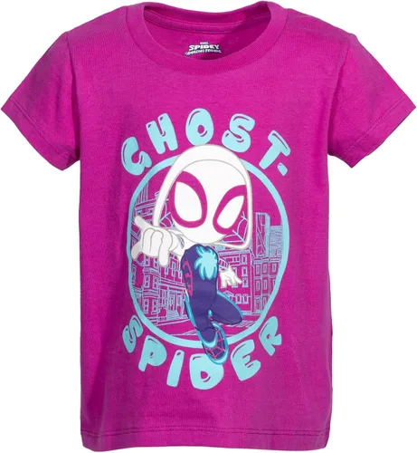 Miniatura 5 de Marvel Spidey and His Amazing Friends - Paquete de 2 camisetas para niñas pequeñas