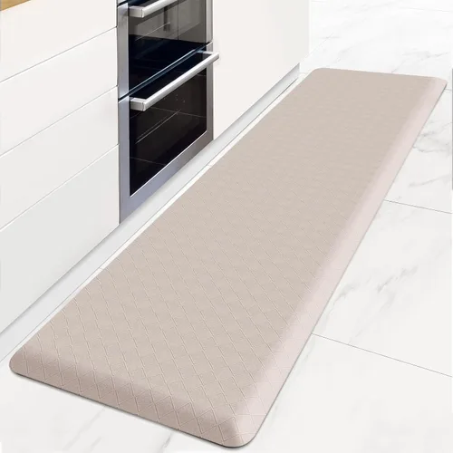 Miniatura 16 de HappyTrends Alfombras antifatiga para cocina, 4/5 pulgadas de grosor, antideslizantes, impermeables, ergonómicas, cómodas para cocina, suelo, hogar