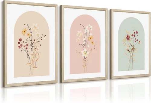 Miniatura 17 de Arte de pared botánico vintage, lienzo floral antiguo, arte de pared, impresiones de flores neutrales, póster vintage de granja, pintura para sala