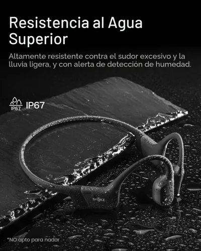 Miniatura 5 de SHOKZ OpenRun Mini - Auriculares de conducción ósea de oído abierto, auriculares deportivos inalámbricos con Bluetooth para correr y entrenar, Negro