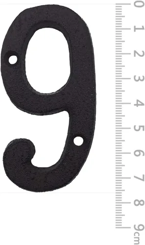 Miniatura 8 de BetLight Letras de Dirección de Casa - Números Innovadores de Hierro Forjado de 3 Pulgadas de Altura, Letras Vintage para Buzón de Metal Moldeado a