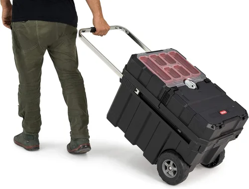Miniatura 11 de Keter Masterloader Caja de herramientas portátil de resina con sistema de bloqueo y contenedores extraíbles – Caja de almacenamiento y organización