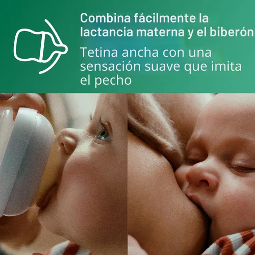 Miniatura 7 de Philips Avent SCY910/01 - Biberón de vidrio natural con pezón de respuesta natural (flujo lento, flujo 2), 4 onzas, SCY910/01