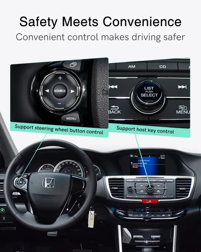 Miniatura 3 de Adaptador de coche Bluetooth para Honda Accord/Civic/CR-V/CR-Z/Crosstour y Acura MDX/TL, TSX, iPod Music Sourse receptor Bluetooth