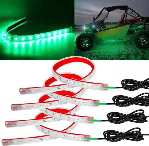 Miniatura 10 de YONGMING Tira de luces LED de 12 voltios, impermeable, azul, 12.6 pulgadas, luces LED para exteriores e interiores para carrito de golf, barco
