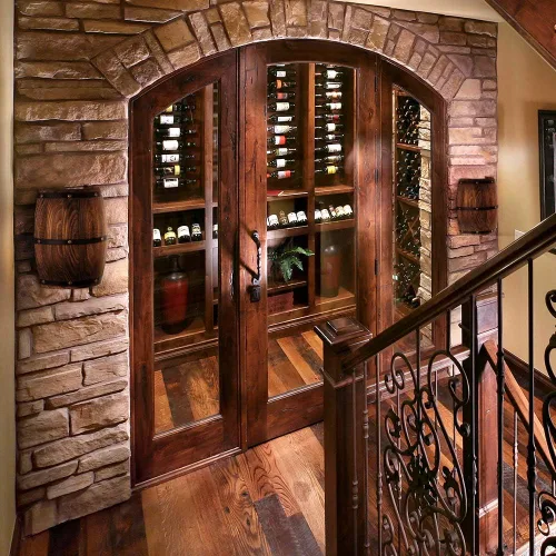 Miniatura 3 de Aplique de pared de barril de vino de madera antigua, lámpara de pared interior arriba y abajo, para área de bar, tema steampunk (1 unidad)