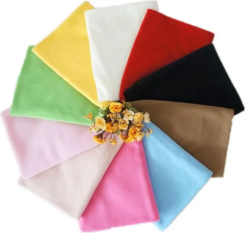 Miniatura 3 de RayLineDo® 10PCS 19.7 * 19.7 in Color sólido tejido polar tejido polar tela anti píldora tela patchwork poliéster felpa paño de lana para bricolaje