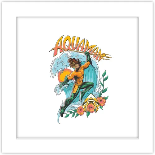 Trends International Gallery Pops DC Comics Movie Aquaman and the Lost Kingdom - Póster gráfico de pared Aquaman Surf para pared, 12.00 x 12.00