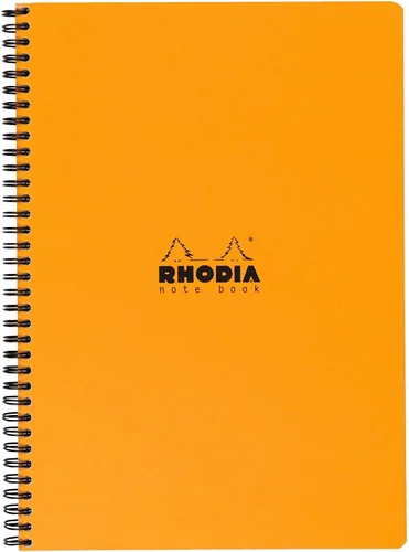 Miniatura 6 de Rhodia 193039C - Cuaderno de anillas (encuadernación completa) Negro - A4+ - Cuadrícula de puntos - 160 páginas extraíbles - Papel Clairefontaine