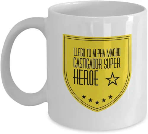 Taza de Cafe Alpha Vaso, taza café divertidas, tazas personalizadas, taza de café inspiradoras, taza con mensajes positivos.